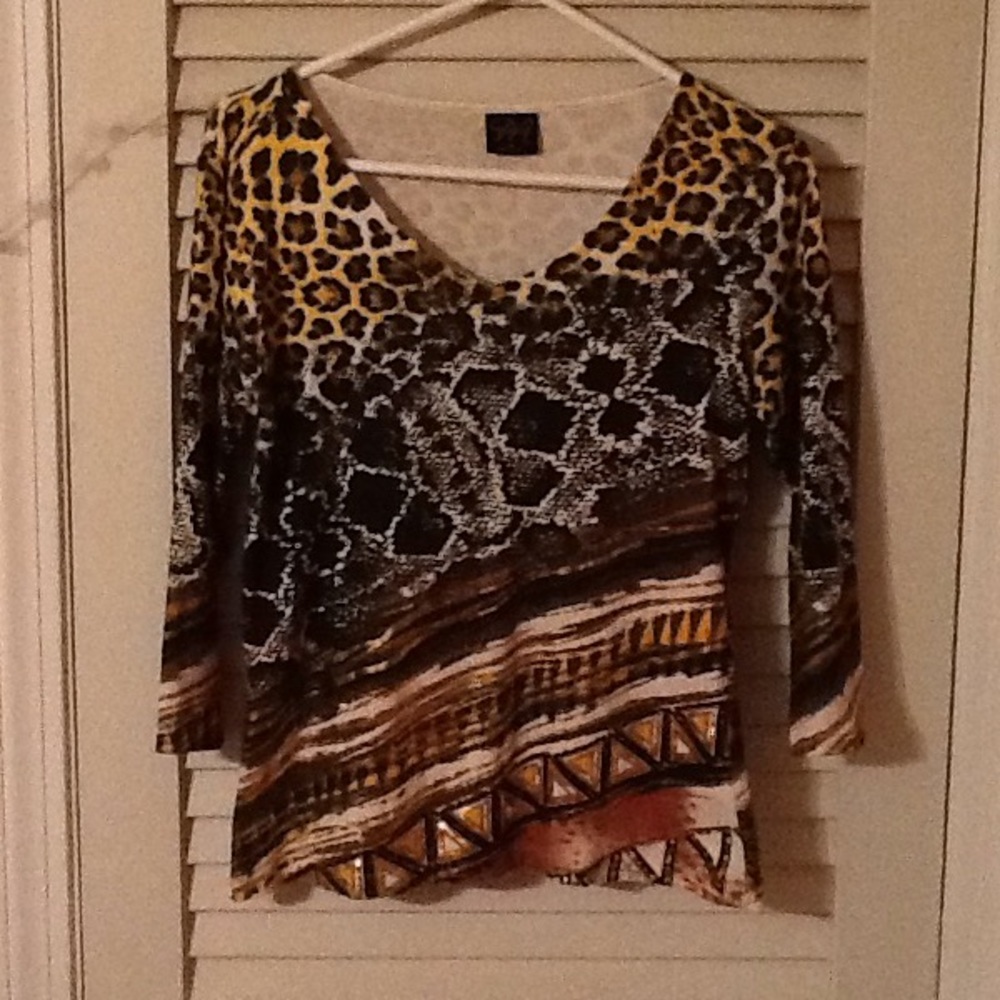 Animal print boutique shirt