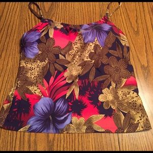 Tankini Swim Top Floral