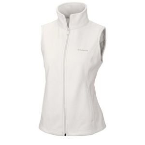 Fleece lined white Columbia vest