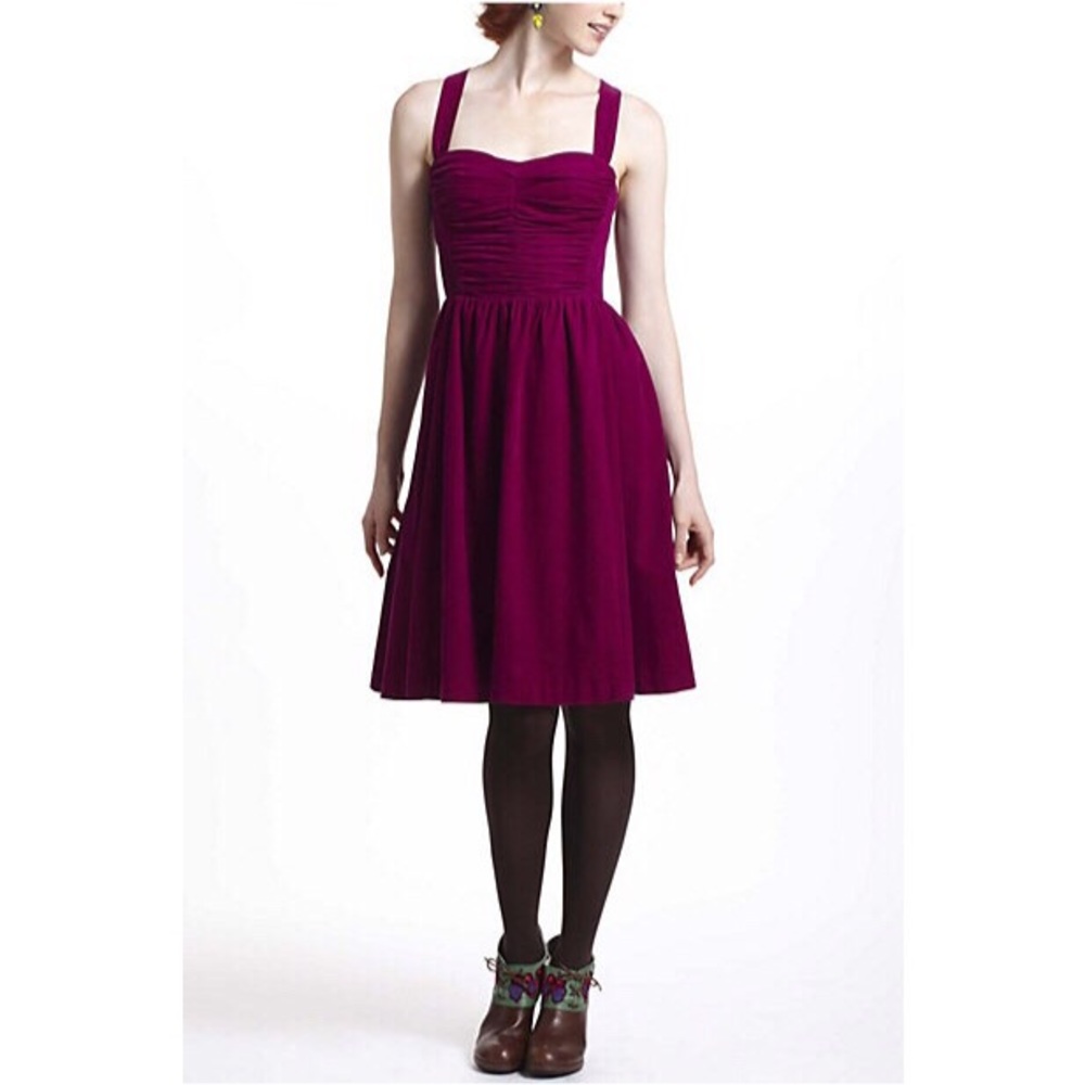 HD in Paris Anthropologie corduroy dress