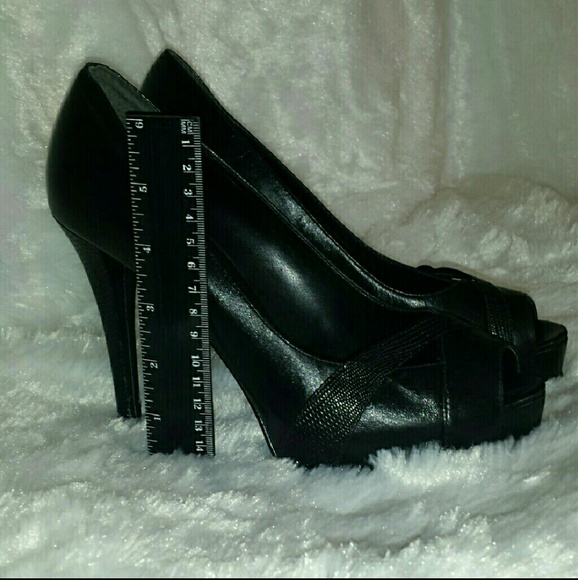 Guess Black Heels Peep toe - Picture 5 of 7