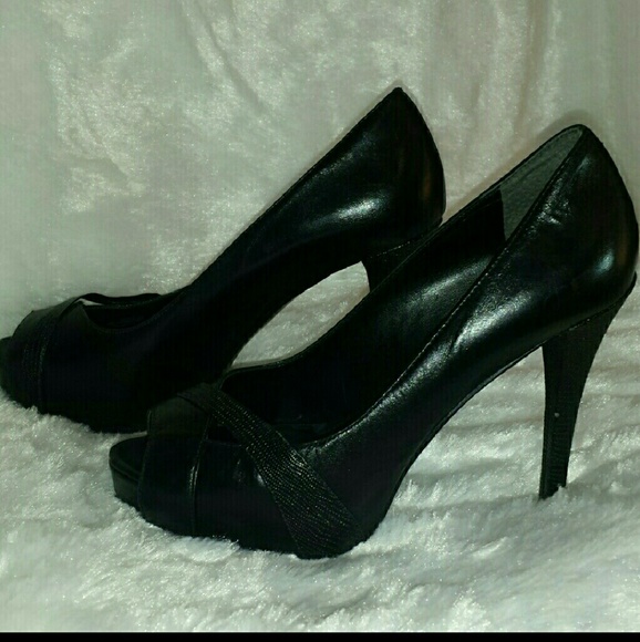 Guess Black Heels Peep toe - Picture 6 of 7