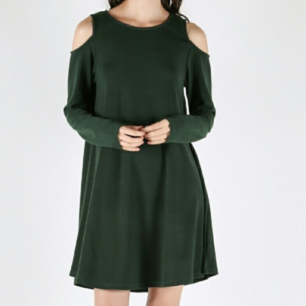 Cold shoulder dress