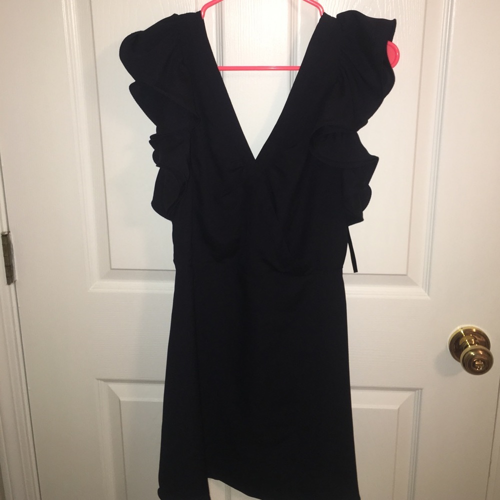 Navy blue cocktail dress