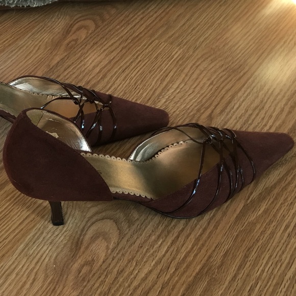 BCBGirls Brown Suede Pump - Picture 3 of 3