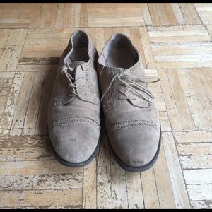 Tan oxfords