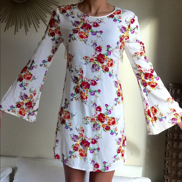 Long sleeve floral dress Nordstrom - Picture 1 of 4
