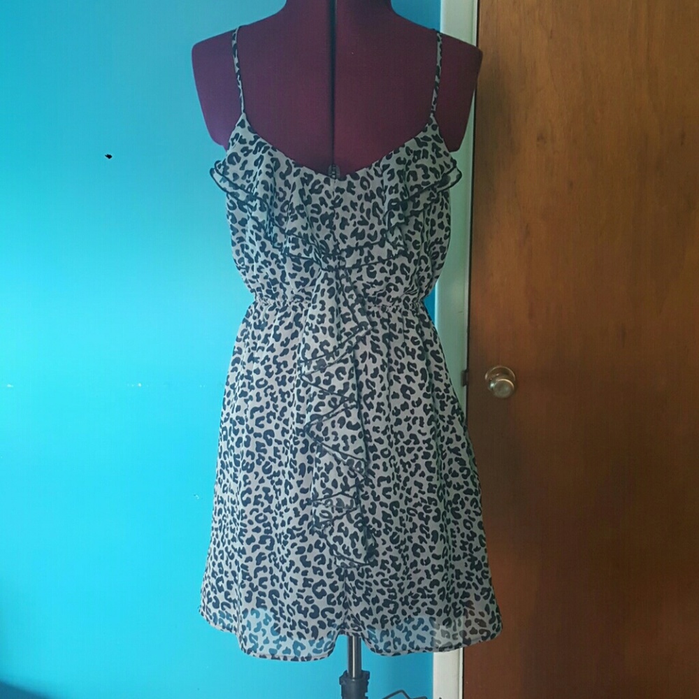 Cheeta print mini dress