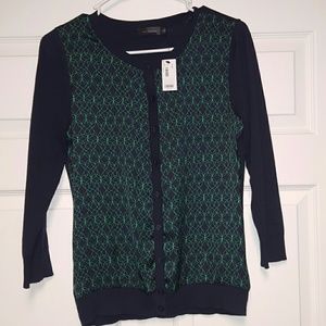 The Limited silky front top/cardi