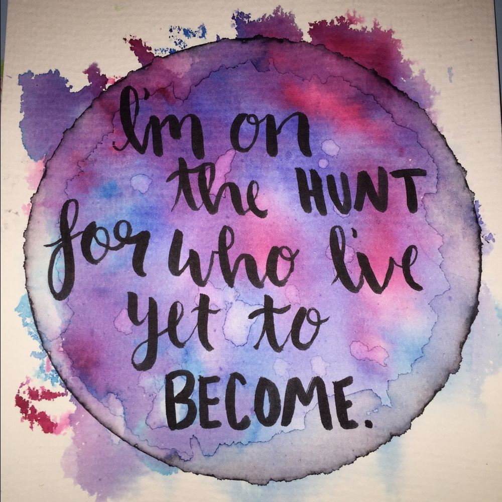Hand lettered quote of your choice