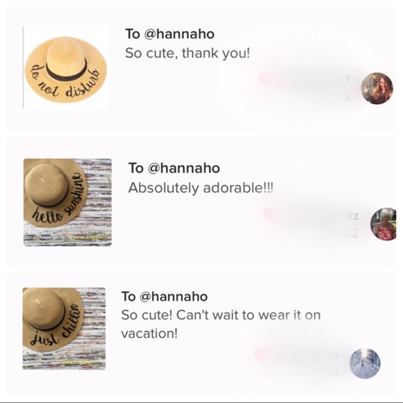 "Hello Sunshine" Floppy Beach Hat - Picture 4 of 5