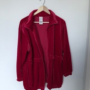 Vintage oversized velour jacket