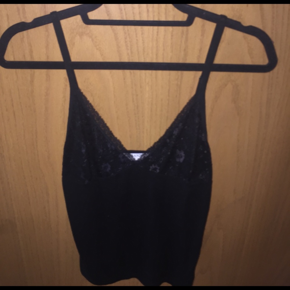 Black lace tank