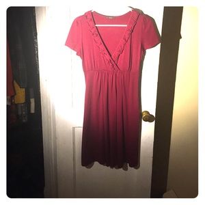 V neck dress