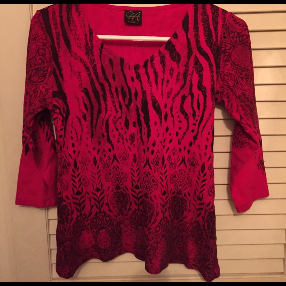 Animal print blouse