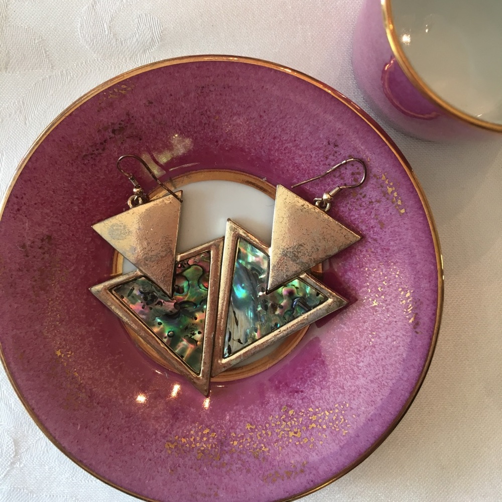 House of Harlow geometric earrings