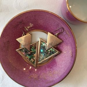 House of Harlow geometric earrings