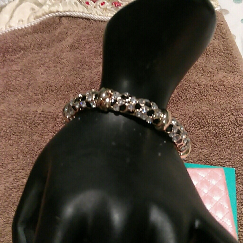 Luxury Italian white gold filled zircon bracelet