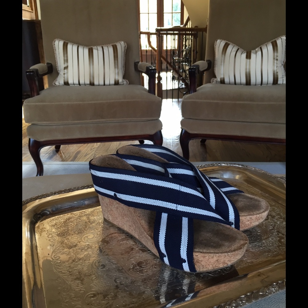 Lucky Brand cork wedges 9.5