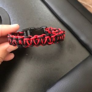 Paracord red bracelet