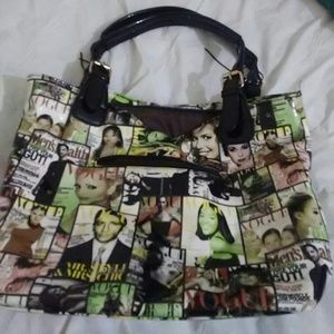 Fashion magazine themed purse