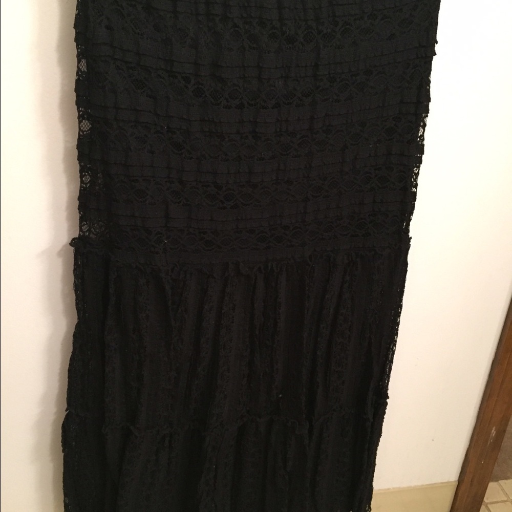 Long net skirt