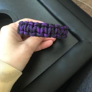 Purple paracord bracelet