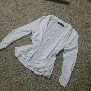 White- open cardigan PL