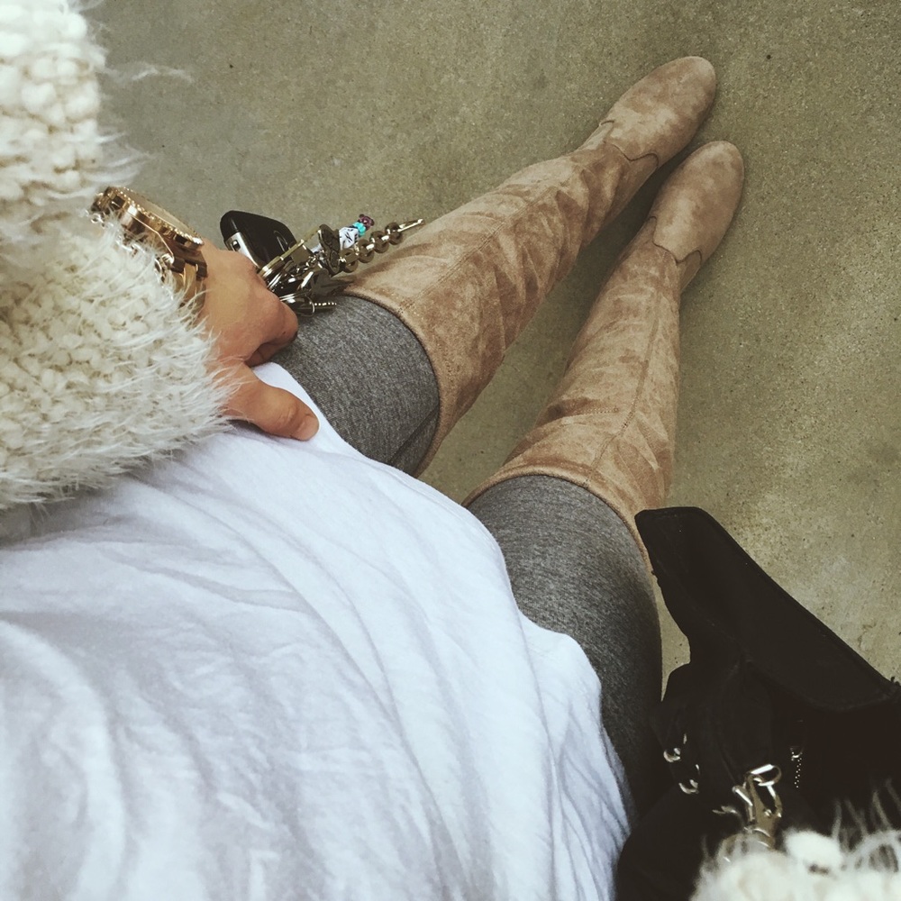 Chinese Laundry Kiara Over the Knee Suede Boots