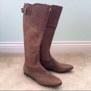 ❌SOLD❌BCBGMAXAZRIA Tall Brown Leather boots size 6
