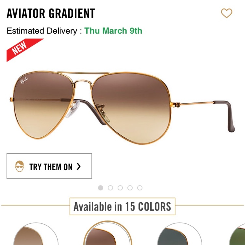 Ray ban Aviators Two Tone