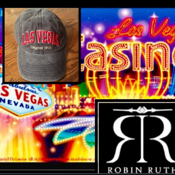 🆕Robin Ruth♣️Las Vegas Distressed Denim Cap♦️ - Picture 2 of 7