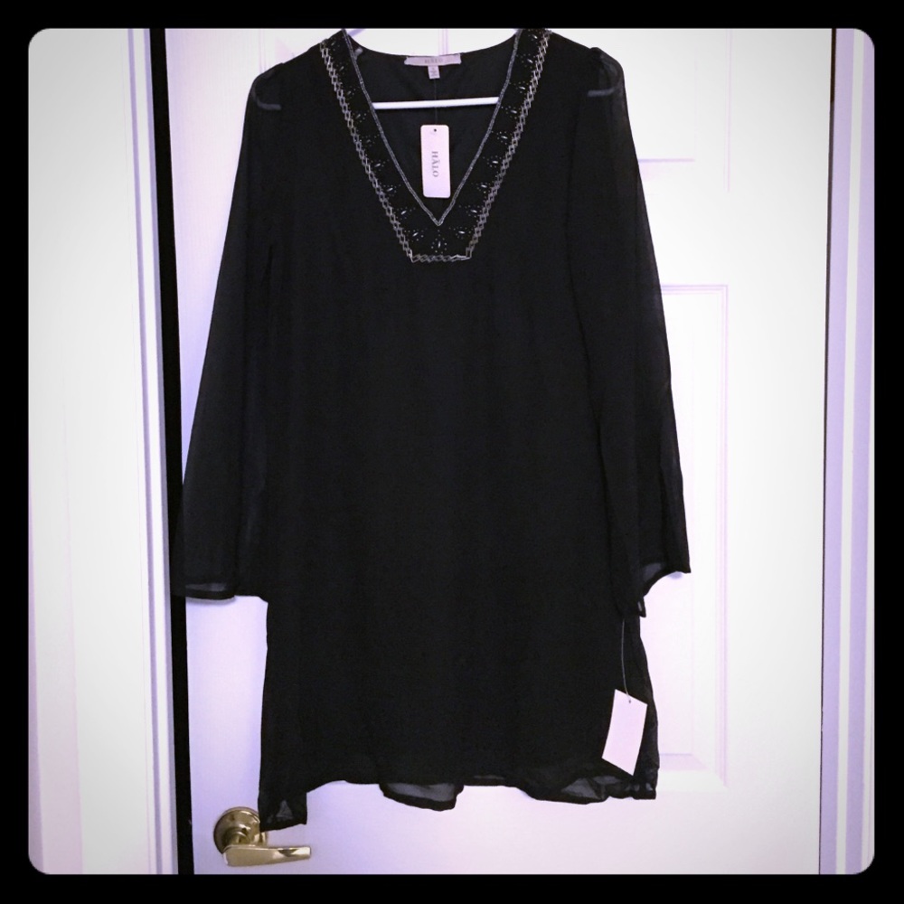 Black Halo Caftan Inspired Dress