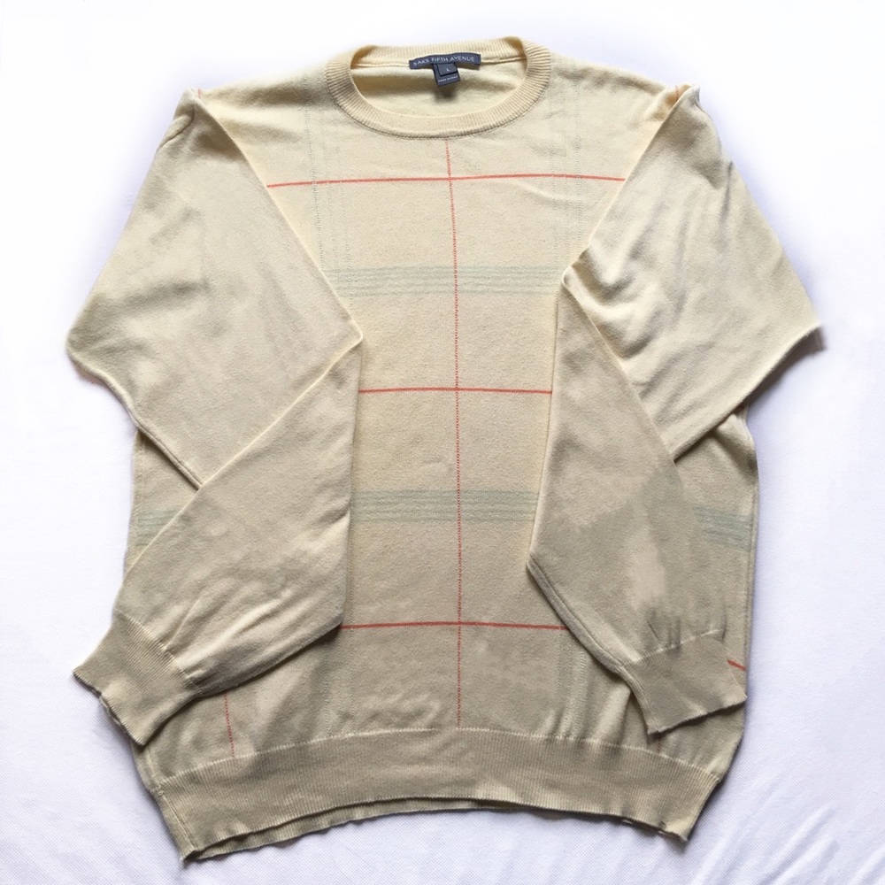 Saks Fifth Avenue Plaid Sweater