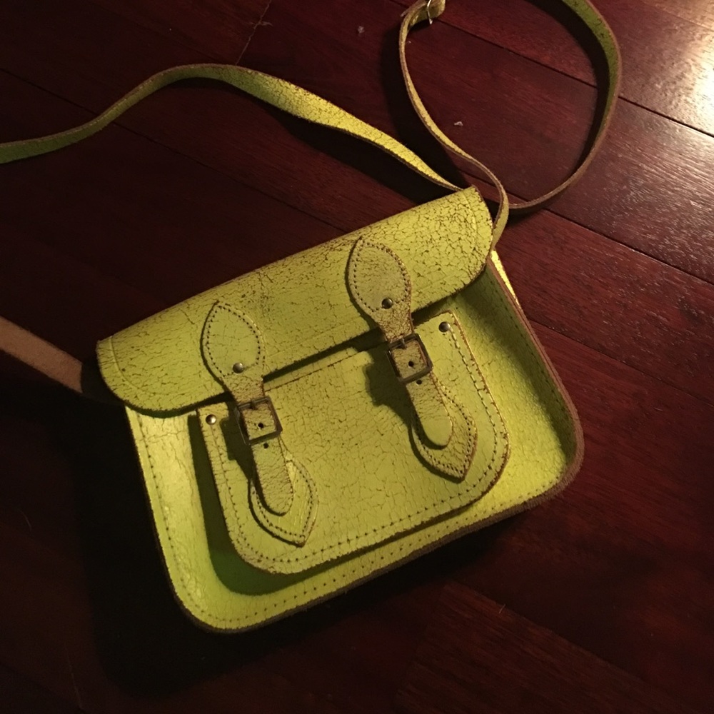 Limited Edition neon crackle Cambridge satchel