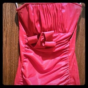 Jessica McClintock Strapless Red Cocktail Dress