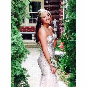 Terani Nude Prom Dress