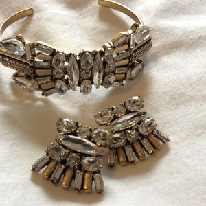 Matching J.Crew earrings and cuff