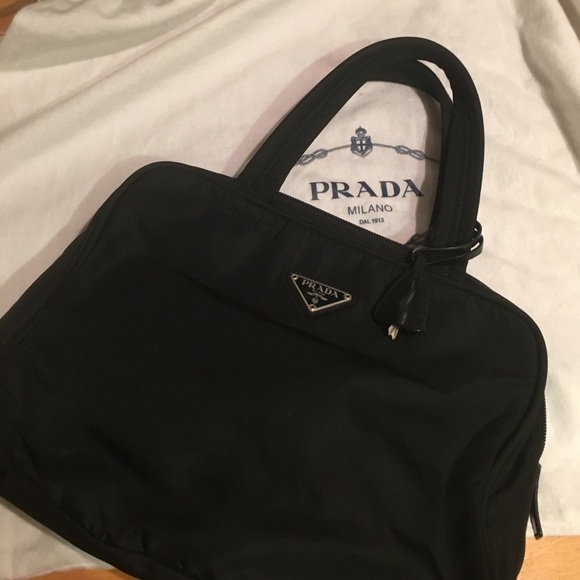 Prada Handbags - PRADA NWOT Nylon LOGO (WLock &Key!)Satchel