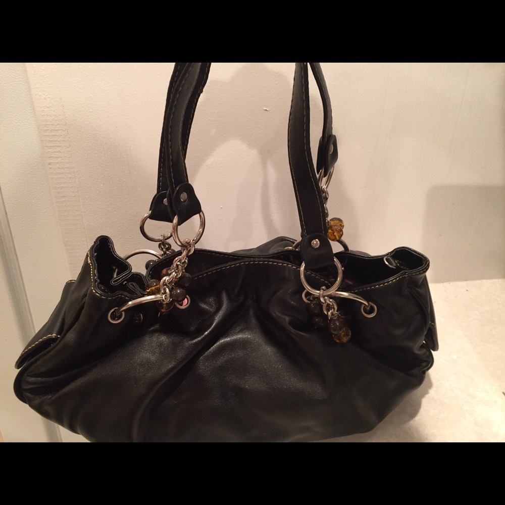 Basic black handbag