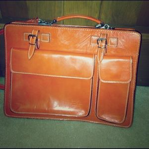 Italian leather business bag