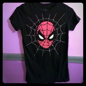 Fitted spiderman tee