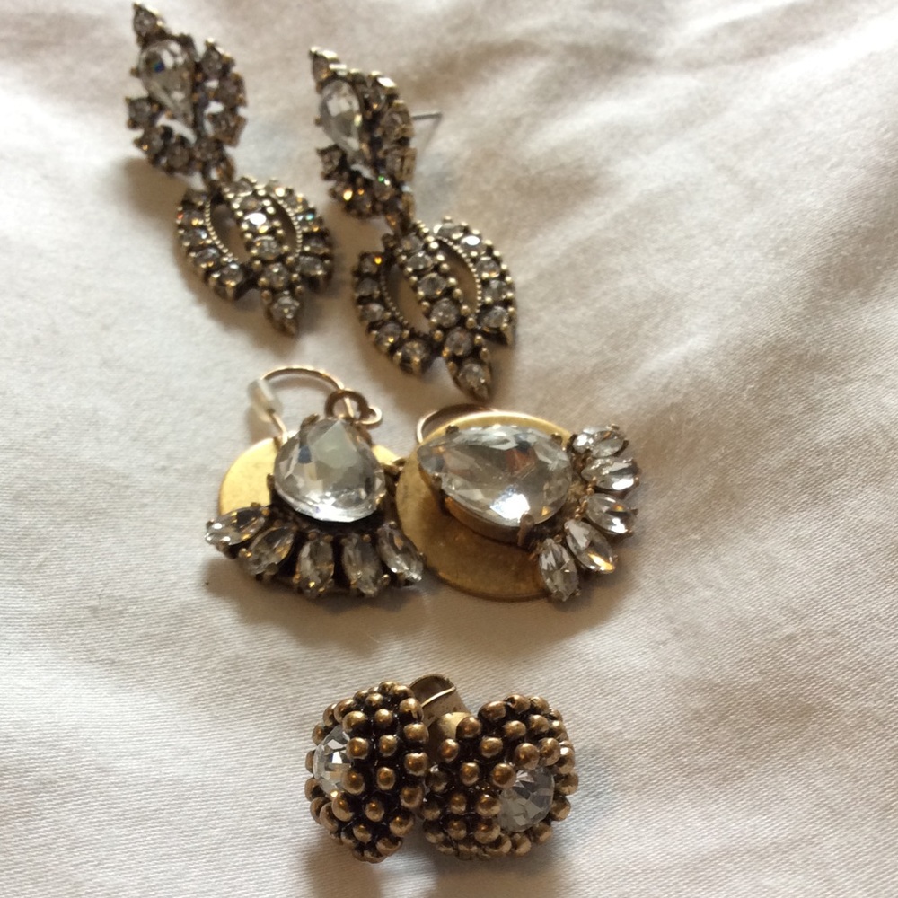 Lot of J.Crew Statement Earrings