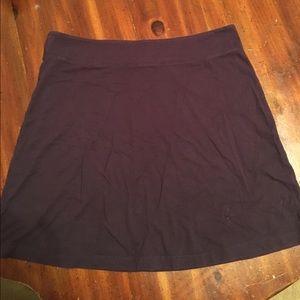 Plum shirt mini skirt