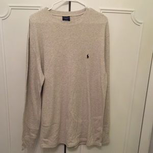 Polo waffle knit thermal
