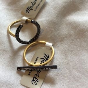 Lot of Madewell rings sz 8 NWT