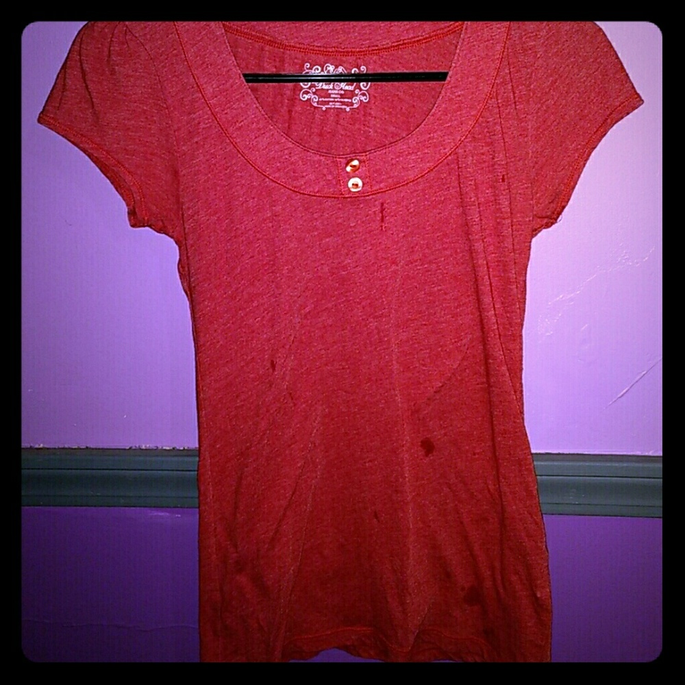 Red, super soft, cute blouse