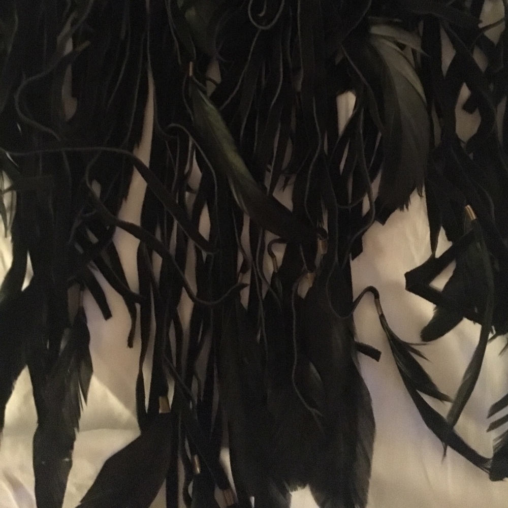ISABEL MARANT  DAKOTA FEATHER suede  NECKLACE - Picture 3 of 8