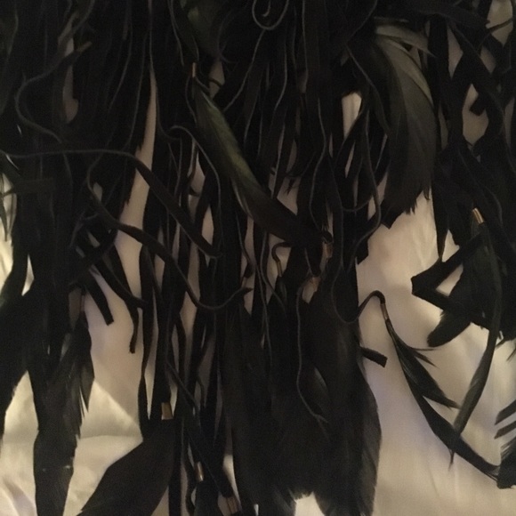 ISABEL MARANT DAKOTA FEATHER suede NECKLACE - Picture 3 of 8