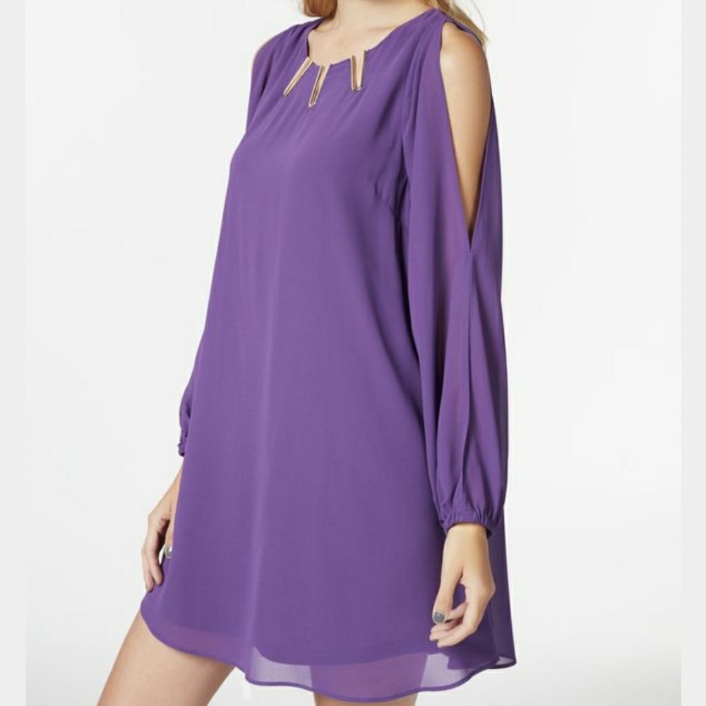 JustFab Women's metal embellishment dress